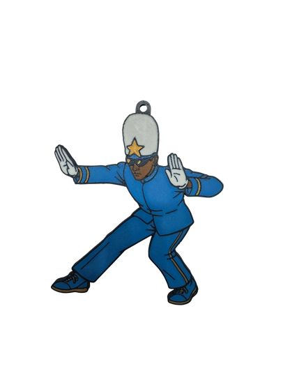 3D Printed KKPSI man throwing a K Charm
