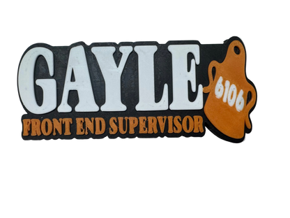 Magnetic name tags